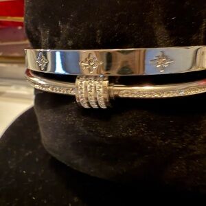 Silver Bracelet with Crystal Accents